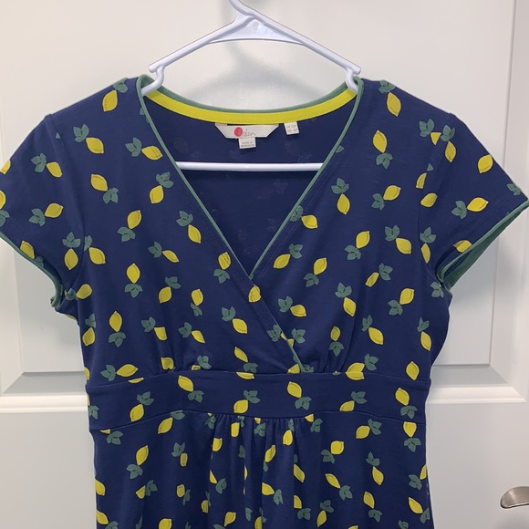 Boden Dresses & Skirts - Boden Lemon Print Short Sleeve Dress 8P